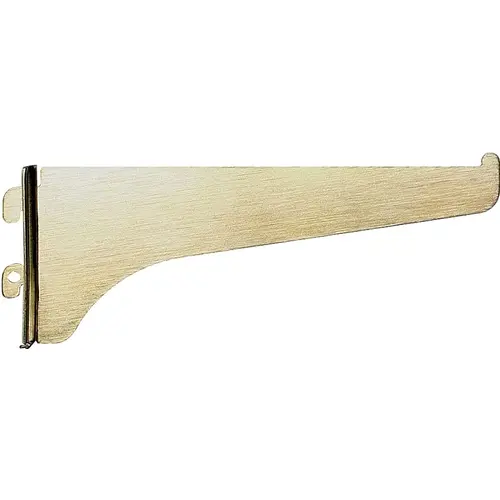 Shelf Bracket, 12 in L, Steel, Brass - pack of 10