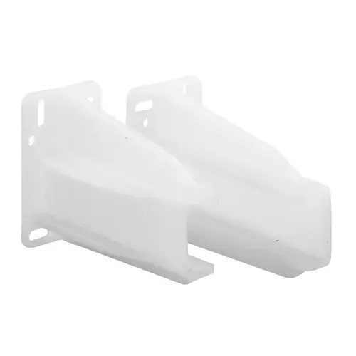 Galvanized Steel By-Pass Closet Track Kit with Brass-Plated Pulls, 72 in. (1 Kit) White Galvanized Steel By-Pass Closet Track Kit with Brass-Plated Pulls, 72 in. (1 Kit) White