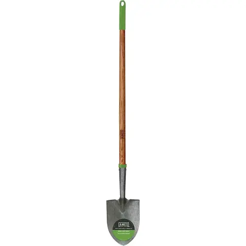 Floral Shovel, 6 in W Blade, Steel Blade, Hardwood Handle, Long Handle, 43 in L Handle Multi-Colored