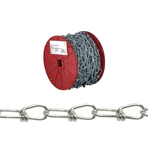 2/0 Double Loop (Inco) Chain, Yellow Polycoat - 50' per Reel 2/0 Double Loop (Inco) Chain, Yellow Polycoat - 50' per Reel