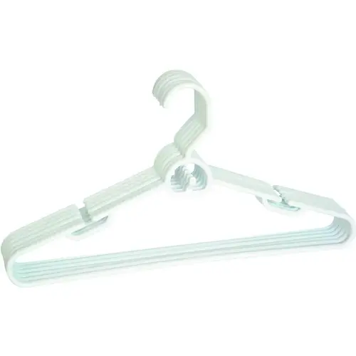 Tubular Hanger, Plastic, Hunter/Navy Blue/White - pack of 72