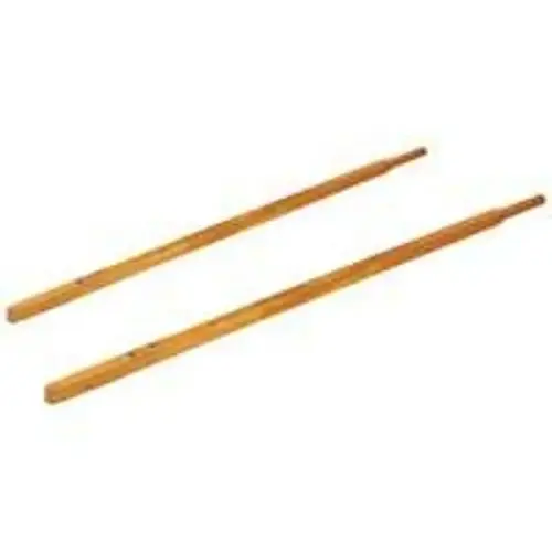 Wheelbarrow Handle, 58 in L, Wood, For: 6 cu-ft Steel Wheelbarrow Pair Lacquered