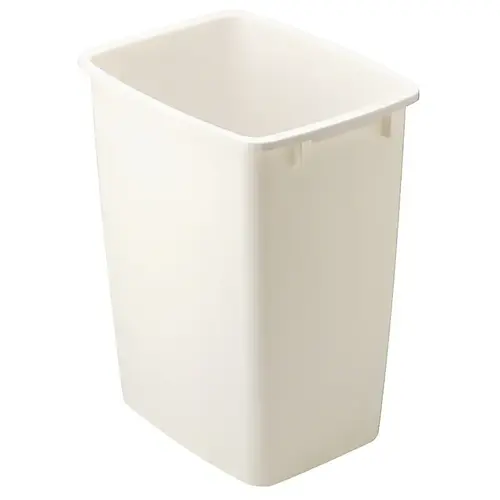 2806 Waste Basket, 36 qt Capacity, Polyethylene, Bisque, 18 in H