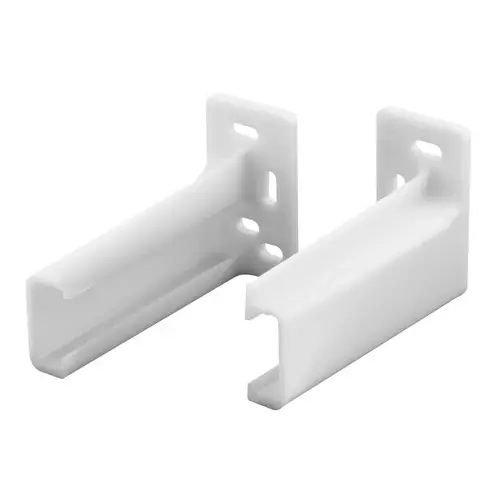 Drawer Track Backplate, Nylon, Raw Pair White Drawer Track Backplate, Nylon, Raw Pair White