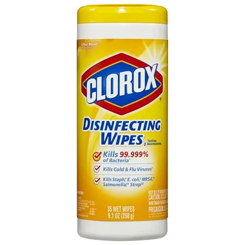 Crisp Lemon Disinfecting Cleaning Wipes Tub (35-Count) Crisp Lemon Disinfecting Cleaning Wipes Tub (35-Count)