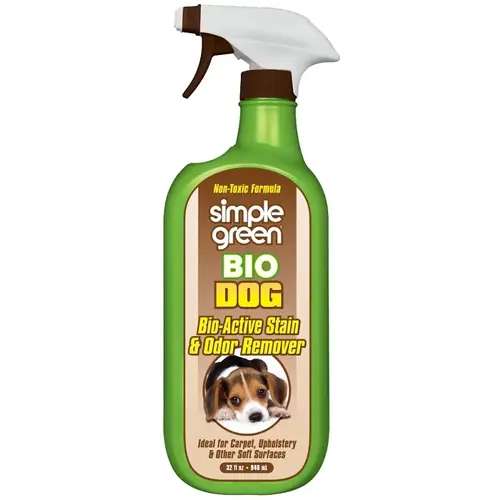 Bio Dog Stain and Odor Remover, Liquid, Fresh, 32 oz Milky White Bio Dog Stain and Odor Remover, Liquid, Fresh, 32 oz Milky White