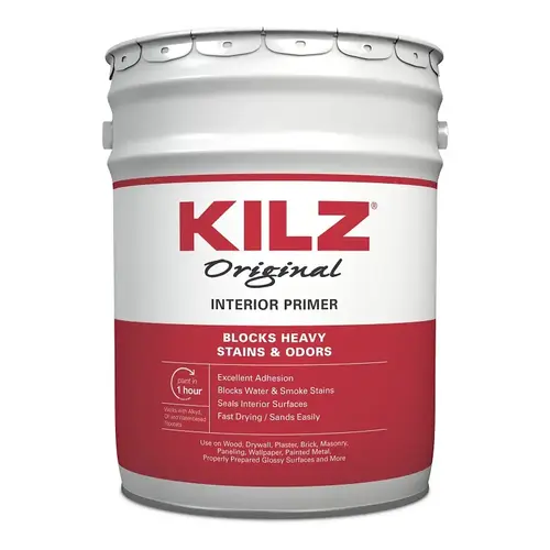Oil Primer Original White Flat Oil-Based Alkyd 5 gal White
