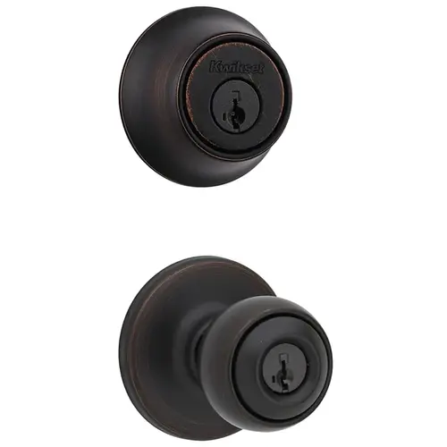 Combination Lockset, 3 Grade, Keyed Key, Venetian Bronze, 2-3/8 x 2-3/4 in Backset, K6 Keyway - pack of 6