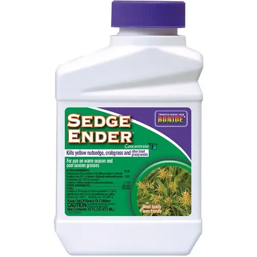 Crabgrass and Nutsedge Killer, Liquid, Yellow, 16 oz