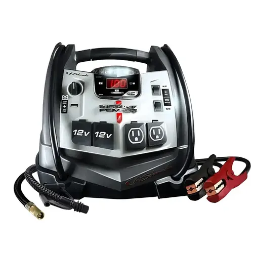 Portable Power Station, 12 VDC/120 VAC, 1200 A, Lead Acid AGM Battery