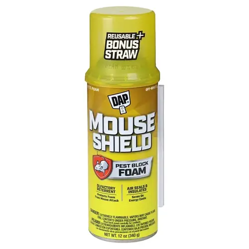 Foam Sealant Mouse Shield Off White Polyurethane Foam 12 oz Off White Light Beige