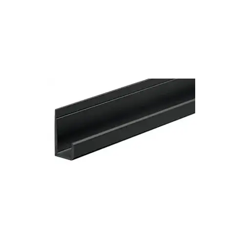 Black Canadian Style 1/4" Standard Bottom "J" Channel 144" Stock Length Black Canadian Style 1/4" Standard Bottom "J" Channel 144" Stock Length