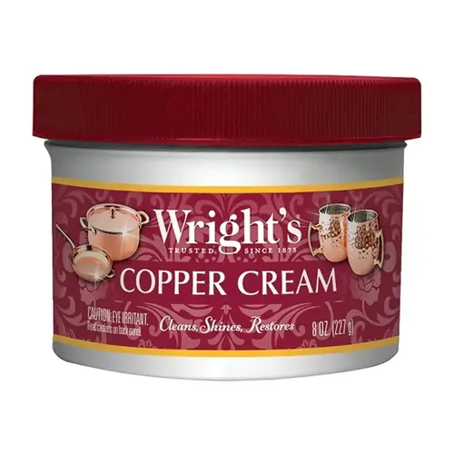 Copper Cream, 8 Oz Jar, Paste, Mild, Off-White, Copper Cleaner, Metal Cleaning Application, 3.60" X 3.60" X 2.60" Dimensions
