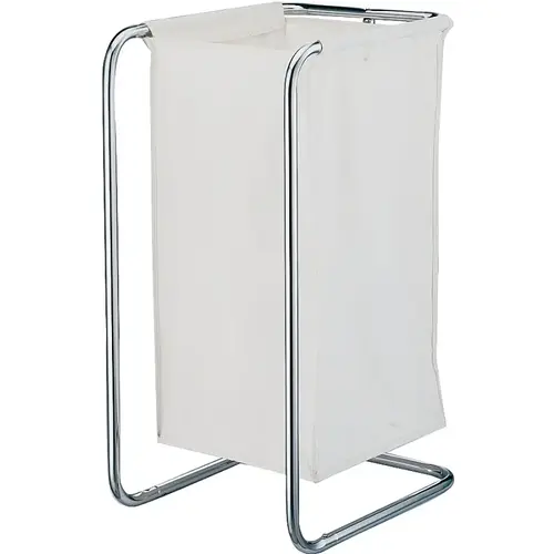 Laundry Sorter with Bag, 22 lb Capacity, Canvas Bag, Beige, 14-1/2 in W, 28-1/2 in H