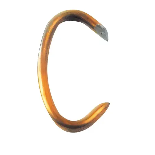 Seymour Hog Ring, 11 ga Wire, Steel, Copper Seymour Hog Ring, 11 ga Wire, Steel, Copper