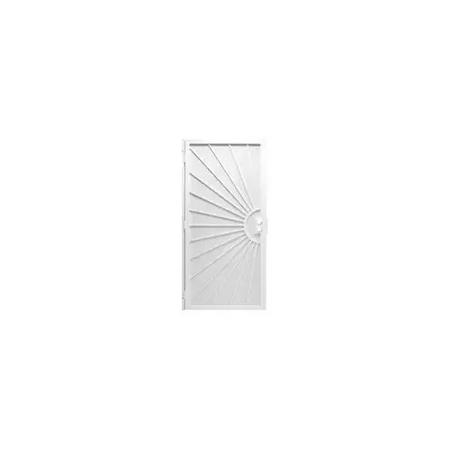 Del Sol Series Door Screen, 80 in L, 36 in W, Steel, White Del Sol Series Door Screen, 80 in L, 36 in W, Steel, White