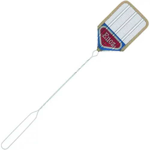 Fly Swatter, 6-1/4 in L Mesh, 4-1/4 in W Mesh, Screen Cloth Mesh