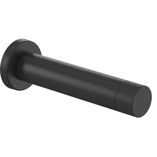 Door Stop Cooper 1" W X 3" L Aluminum Matte Black Mounts to door and wall Matte Door Stop Cooper 1" W X 3" L Aluminum Matte Black Mounts to door and wall Matte