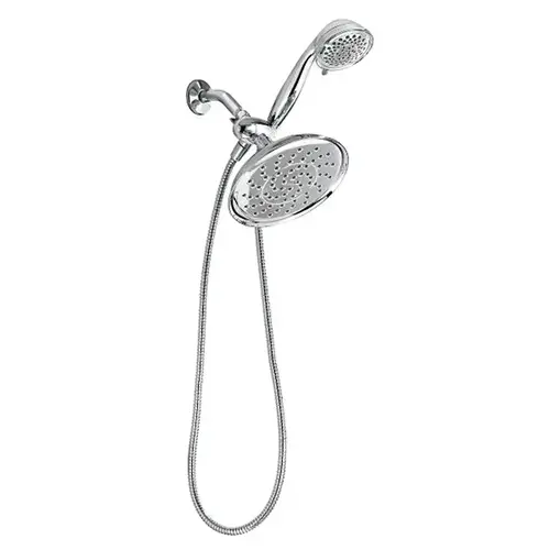Refresh Series Standard Spray Head, 1/2 in Connection, 2.5 gpm, 8-Spray Function, Metal, Chrome Refresh Series Standard Spray Head, 1/2 in Connection, 2.5 gpm, 8-Spray Function, Metal, Chrome