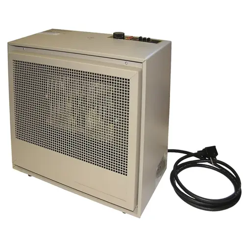 474 Series Dual-Heat Portable Heater, 8.3/16.6 A, 240 V, 1920/3840 W, 13,106 Btu Heating