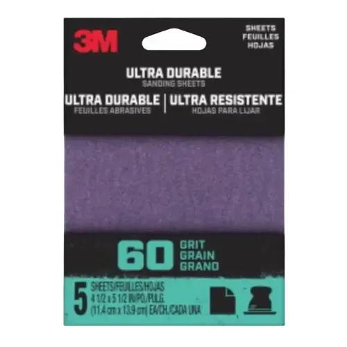 Sandpaper Sheet, Aluminum Oxide Or Ceramic Abrasive Material, 2" Width, 2" Length, 60 Grit, Cloth Backing, 5 Pack Sandpaper Sheet, Aluminum Oxide Or Ceramic Abrasive Material, 2" Width, 2" Length, 60 Grit, Cloth Backing, 5 Pack