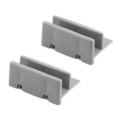 Shower Door Bottom Guide, Sliding, Plastic, Gray Pair Shower Door Bottom Guide, Sliding, Plastic, Gray Pair
