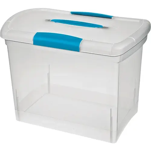 ShowOffs Storage Box, Clear, 15-1/4 in L, 9-3/4 in W, 11-1/2 in H