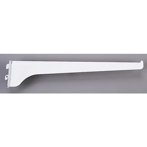 180 WH 8 Shelf Bracket, 8 in L, Steel, Powder-Coated White