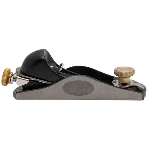 Surform Series Low Angle Block Plane, 1-3/8 in W Blade, Iron Body, Gray