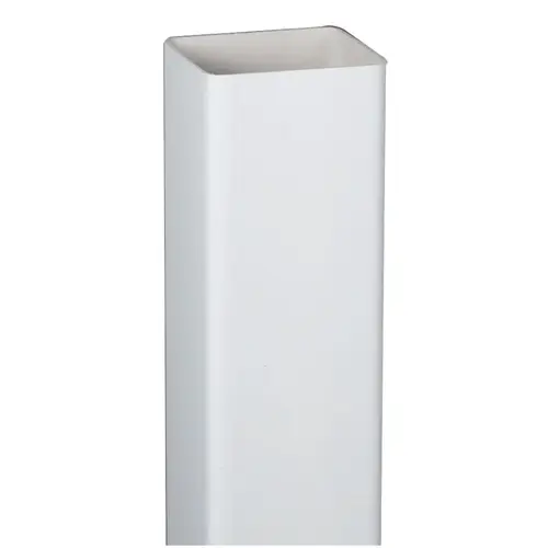 AMERIMAX HOME PRODUCTS T0583 Downspout 2" H X 2" W X 120" L White Vinyl U White Downspout 2" H X 2" W X 120" L White Vinyl U White