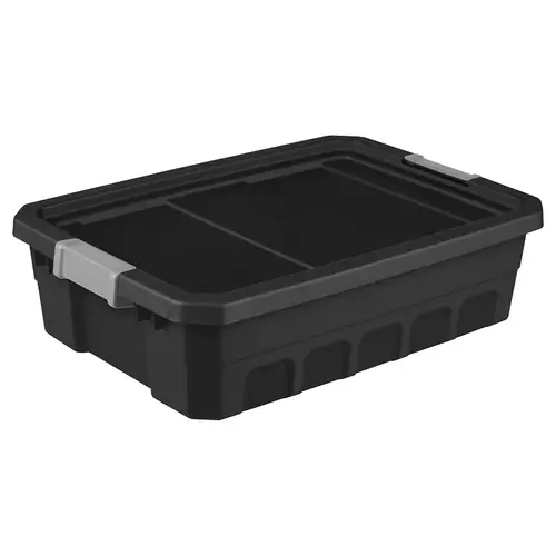 10 Gal./38L Black Stacker Storage Tote