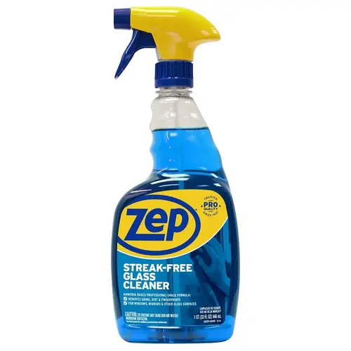 Glass Cleaner, 32 oz, Liquid, Pleasant, Dark Blue Glass Cleaner, 32 oz, Liquid, Pleasant, Dark Blue