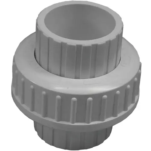 Pipe Union, 2 in, Slip, PVC, SCH 40 Schedule White Pipe Union, 2 in, Slip, PVC, SCH 40 Schedule White