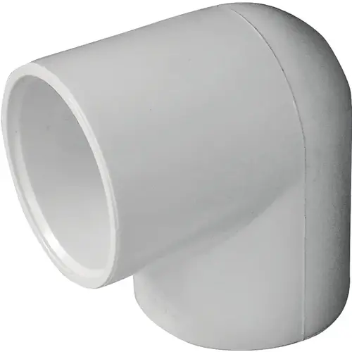 Pipe Elbow, 1-1/4 in, Slip, 90 deg Angle, PVC, White, SCH 40 Schedule, 370 psi Pressure Pipe Elbow, 1-1/4 in, Slip, 90 deg Angle, PVC, White, SCH 40 Schedule, 370 psi Pressure