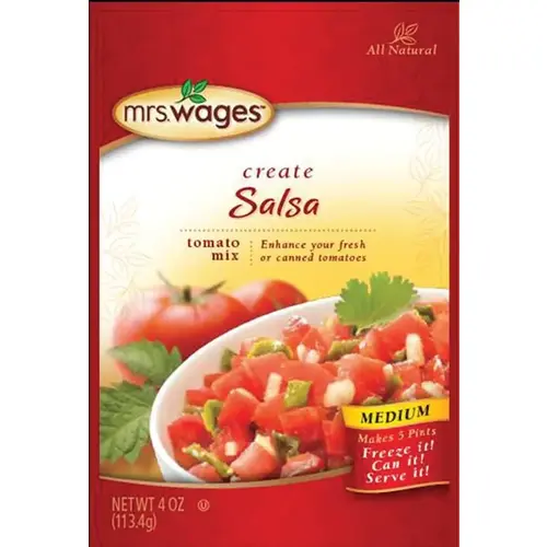 Mrs. Wages W536-J7425 Medium Salsa Tomato Seasoning Mix 4-oz Medium Salsa Tomato Seasoning Mix 4-oz