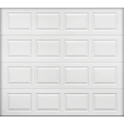 Classic Steel Model 9100 Garage Door, 9 ft x 7 ft, R-9 Insulated, White