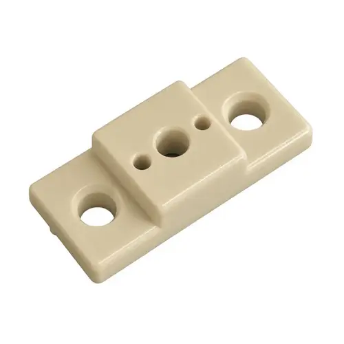 Drawer Slide Spacers Heavy-Duty Nylon Brackets, Rectangular 3/8", Almond - pack of 50 Drawer Slide Spacers Heavy-Duty Nylon Brackets, Rectangular 3/8", Almond - pack of 50
