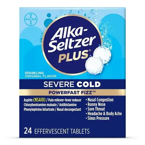 Alka-Seltzer 89190266 Alka-Seltzer Plus Severe Cold Powerfast Fizz ...