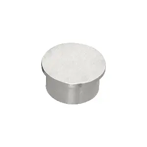 CRL HRH15ECBS Brushed Stainless Flat End Cap for 1-1/2" Outside Diameter Tubing
