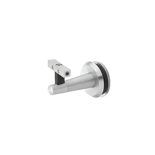Pacific Series Satin Anodized Aluminum Glass Mounted Hand Rail Bracket
