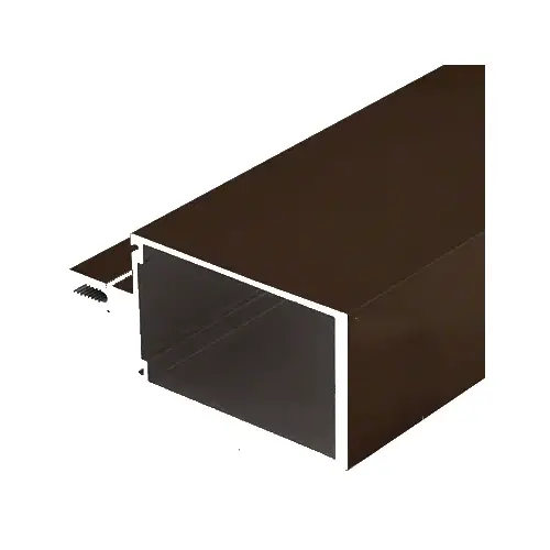 4" Heavy Wall Vertical Mullion for Shear Block Assembly, Bronze Black Anodized - 24'-2" Stock Length 4" Heavy Wall Vertical Mullion for Shear Block Assembly, Bronze Black Anodized - 24'-2" Stock Length