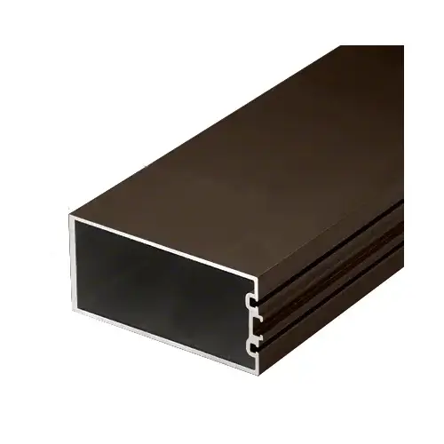 Bronze Black Anodized 4" Structural Silicone Glazed Vertical Mullion - 24'-2" Stock Length Bronze Black Anodized 4" Structural Silicone Glazed Vertical Mullion - 24'-2" Stock Length