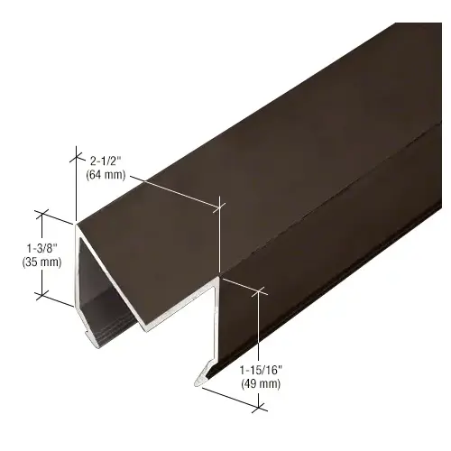 90 Degree Corner Trim, Dark Bronze/Black Anodized Class 1 - 24'-2" Stock Length 90 Degree Corner Trim, Dark Bronze/Black Anodized Class 1 - 24'-2" Stock Length