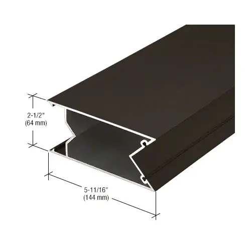 90 Degree Inside Corner Mullion, Dark Bronze/Black Anodized Class 1 - 24'-2" Stock Length 90 Degree Inside Corner Mullion, Dark Bronze/Black Anodized Class 1 - 24'-2" Stock Length