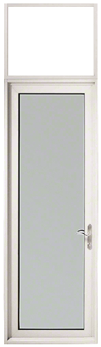 CRL-U.S. Aluminum PNL91552R0 White KYNAR Paint Series 925 Single Transom Patio Door Hinge Left Swing Out