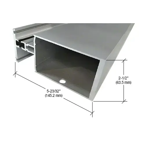 Heavy Wall Thermally Broken Vertical Mullion for 1" Glazing, Clear Anodized Class 1 - 24'-2" Stock Length Heavy Wall Thermally Broken Vertical Mullion for 1" Glazing, Clear Anodized Class 1 - 24'-2" Stock Length