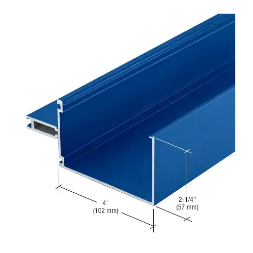 4" Captured Vertical Mullion, Custom Paint - 24'-2" Stock Length 4" Captured Vertical Mullion, Custom Paint - 24'-2" Stock Length