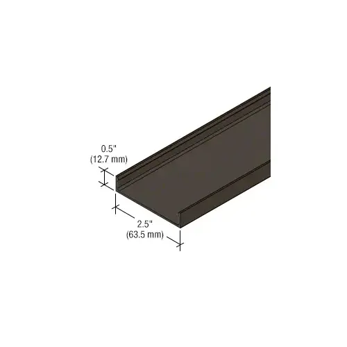 Face Cap for StormWall XL Captured Mullions, Dark Bronze/Black Anodized Class 1 Face Cap for StormWall XL Captured Mullions, Dark Bronze/Black Anodized Class 1