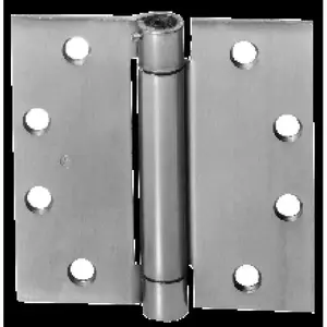 McKinney MPS6041226D MacPro 4-1/2" x 4-1/2" Spring Square Corner Ball Bearing Hinge Satin Chrome Finish