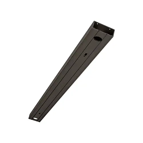Dark Bronze Anodized 72" 1-3/4" x 4" 400 Series Prepped Header for Center Hung Overhead Concealed Closers Dark Bronze Anodized 72" 1-3/4" x 4" 400 Series Prepped Header for Center Hung Overhead Concealed Closers